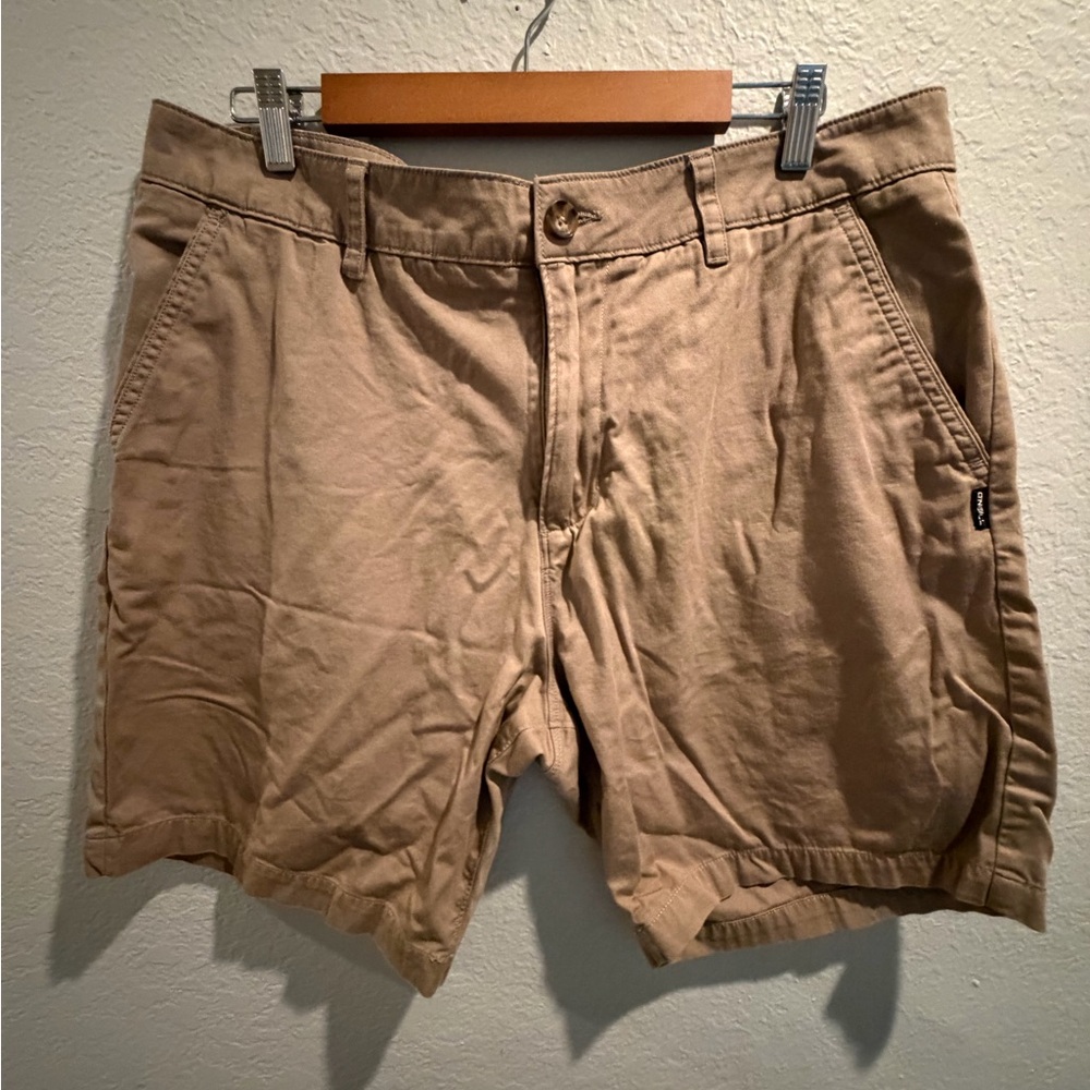 O'Neill Men's Khaki Flat Front Shorts